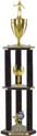 Trophy: Wood 3-Post w/ Insert