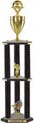 Trophy: Wood 3-Post w/ Insert