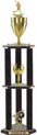 Trophy: Wood 3-Post w/ Insert