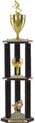 Trophy: Wood 3-Post w/ Insert