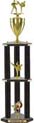 Trophy: Wood 3-Post w/ Insert