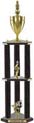 Trophy: Wood 3-Post w/ Insert
