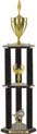 Trophy: Wood 3-Post w/ Insert