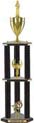 Trophy: Wood 3-Post w/ Insert