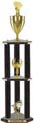 Trophy: Wood 3-Post w/ Insert