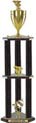 Trophy: Wood 3-Post w/ Insert