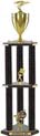 Trophy: Wood 3-Post w/ Insert