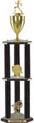 Trophy: Wood 3-Post w/ Insert