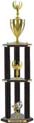 Trophy: Wood 3-Post w/ Insert