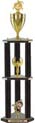Trophy: Wood 3-Post w/ Insert