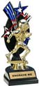Trophy: Triple Star Backdrop [red-white-blue]