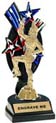 Trophy: Triple Star Backdrop [red-white-blue]