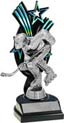 Trophy: Triple Star Backdrop [silver or clear figure]