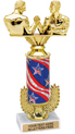 12 inch Gold Wreath Riser Trophy on Marble Base