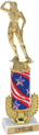 12 inch Gold Wreath Riser Trophy on Marble Base