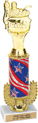 12 inch Gold Wreath Riser Trophy on Marble Base