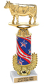 12 inch Gold Wreath Riser Trophy on Marble Base