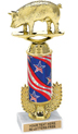 Trophy: Interchangeable column w/ wreath riser