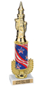 12 inch Gold Wreath Riser Trophy on Marble Base