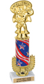 Trophy: Interchangeable column w/ wreath riser
