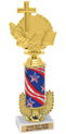 Trophy: Interchangeable column w/ wreath riser