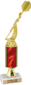 11 inch Gold Stem Riser Trophy on Marble Base