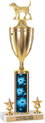 15 inch Trophy with Cup & 2 Trims