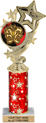 4 Star Color Insert Trophy w/ Column