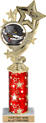 4 Star Color Insert Trophy w/ Column