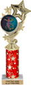 4 Star Color Insert Trophy w/ Column