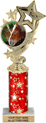 4 Star Color Insert Trophy w/ Column