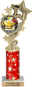 4 Star Color Insert Trophy w/ Column