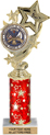 4 Star Color Insert Trophy w/ Column