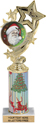 4 Star Color Insert Trophy w/ Column