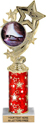 4 Star Color Insert Trophy w/ Column