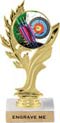 7 inch Golden Leaf Color Insert Trophy