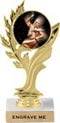 7 inch Golden Leaf Color Insert Trophy