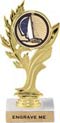 Golden Leaf Color Insert Trophy