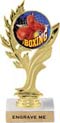 Golden Leaf Color Insert Trophy