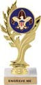 Golden Leaf Color Insert Trophy