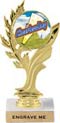Golden Leaf Color Insert Trophy
