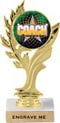 Golden Leaf Color Insert Trophy