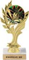 7 inch Golden Leaf Color Insert Trophy
