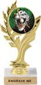 Golden Leaf Color Insert Trophy