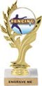 Golden Leaf Color Insert Trophy