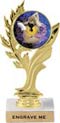 Golden Leaf Color Insert Trophy