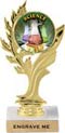 Golden Leaf Color Insert Trophy