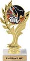 Golden Leaf Color Insert Trophy