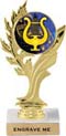 Golden Leaf Color Insert Trophy