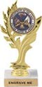 Golden Leaf Color Insert Trophy